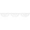 Ekena Millwork Classic Wagon Wheel Architectural Grade PVC Running Trim, 6"H x 5/8"P x 48"L RUNP06X0625X48CWW - alternate 5